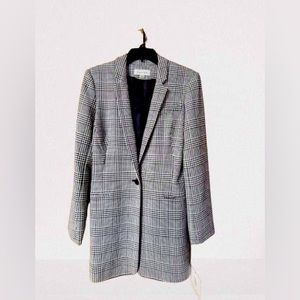 Calvin Klein Trench Coat Checkered Size 6